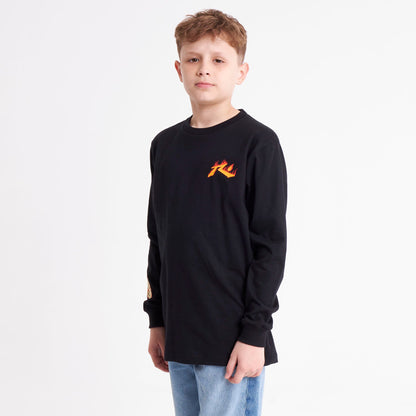 Remera Ml Rusty On Fire Ls Tee Jr Black