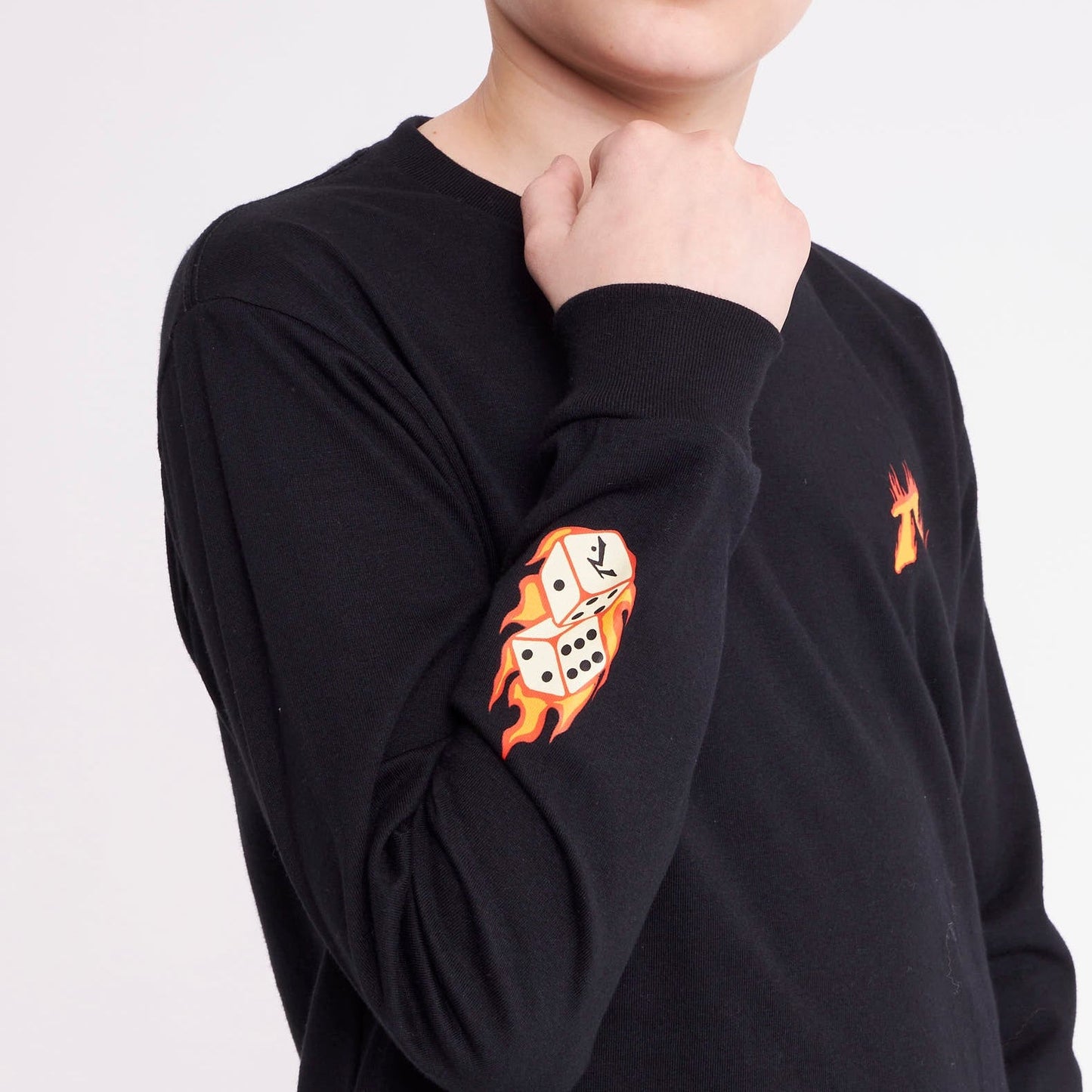 Remera Ml Rusty On Fire Ls Tee Jr Black