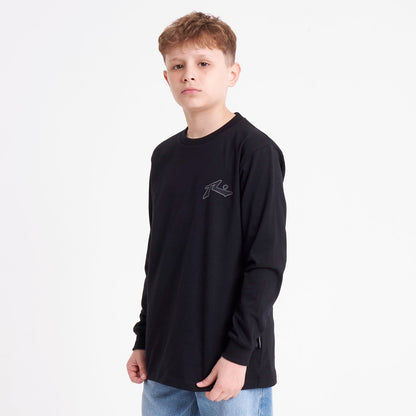 Remera Ml Rusty Competition 2.0 Ls Tee Jr Black/Black