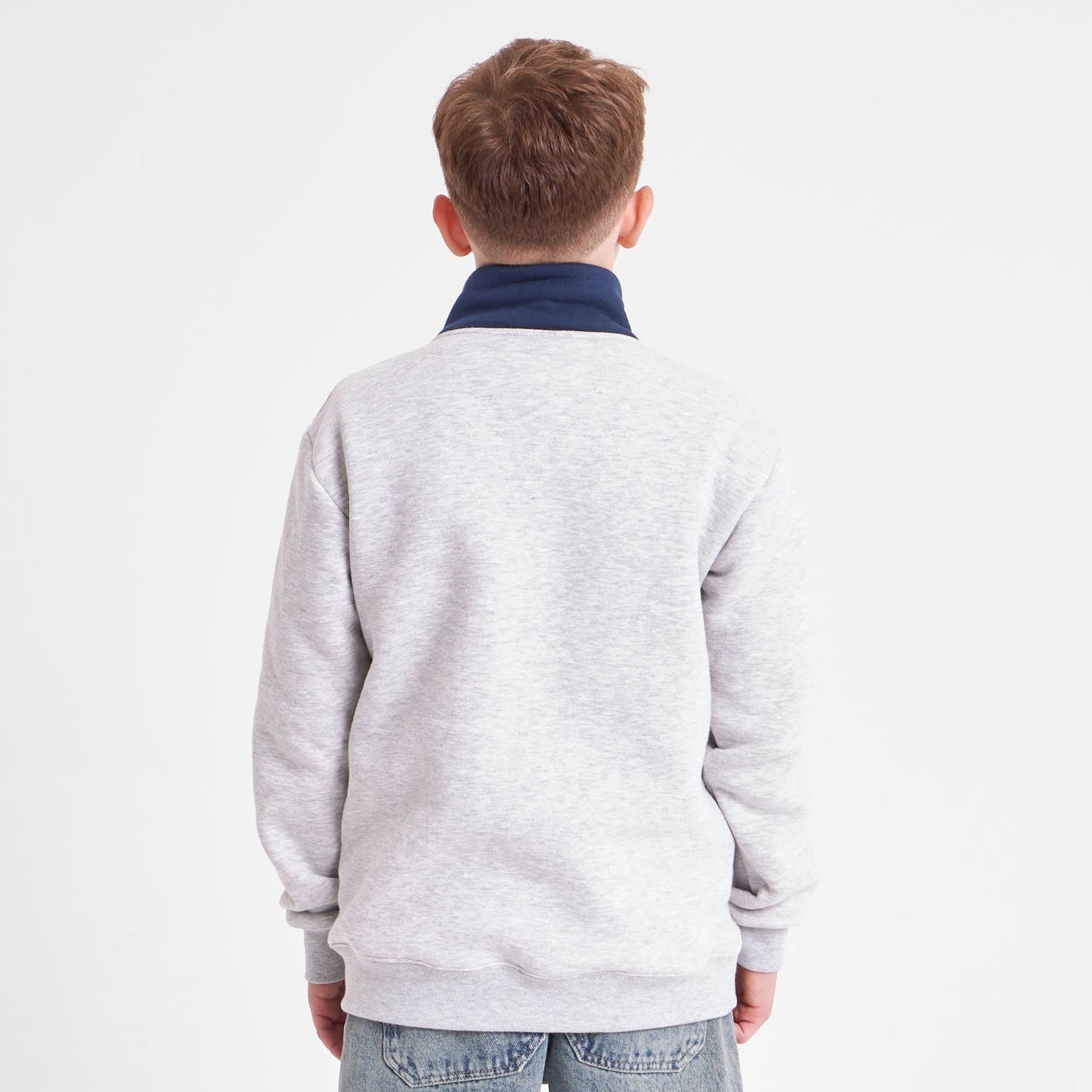 Buzo Rusty Australian 1/4 Zip Crew Jr White Marle