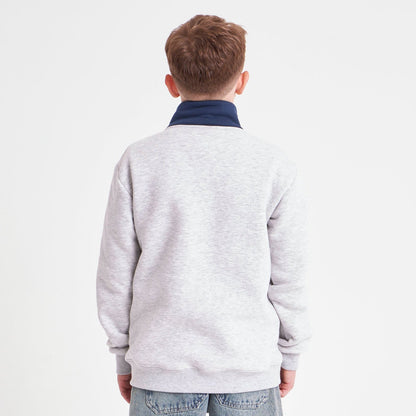 Buzo Rusty Australian 1/4 Zip Crew Jr White Marle
