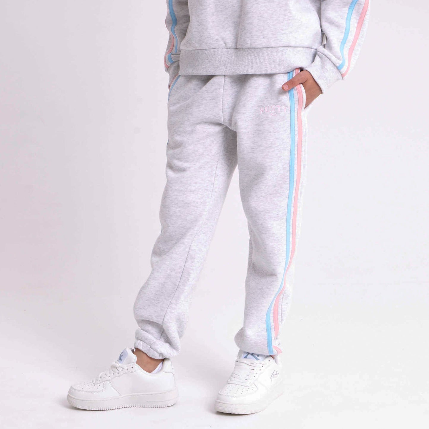 Jogging Rusty Girls Team Varsity Cuff Jogger Ecru Marle