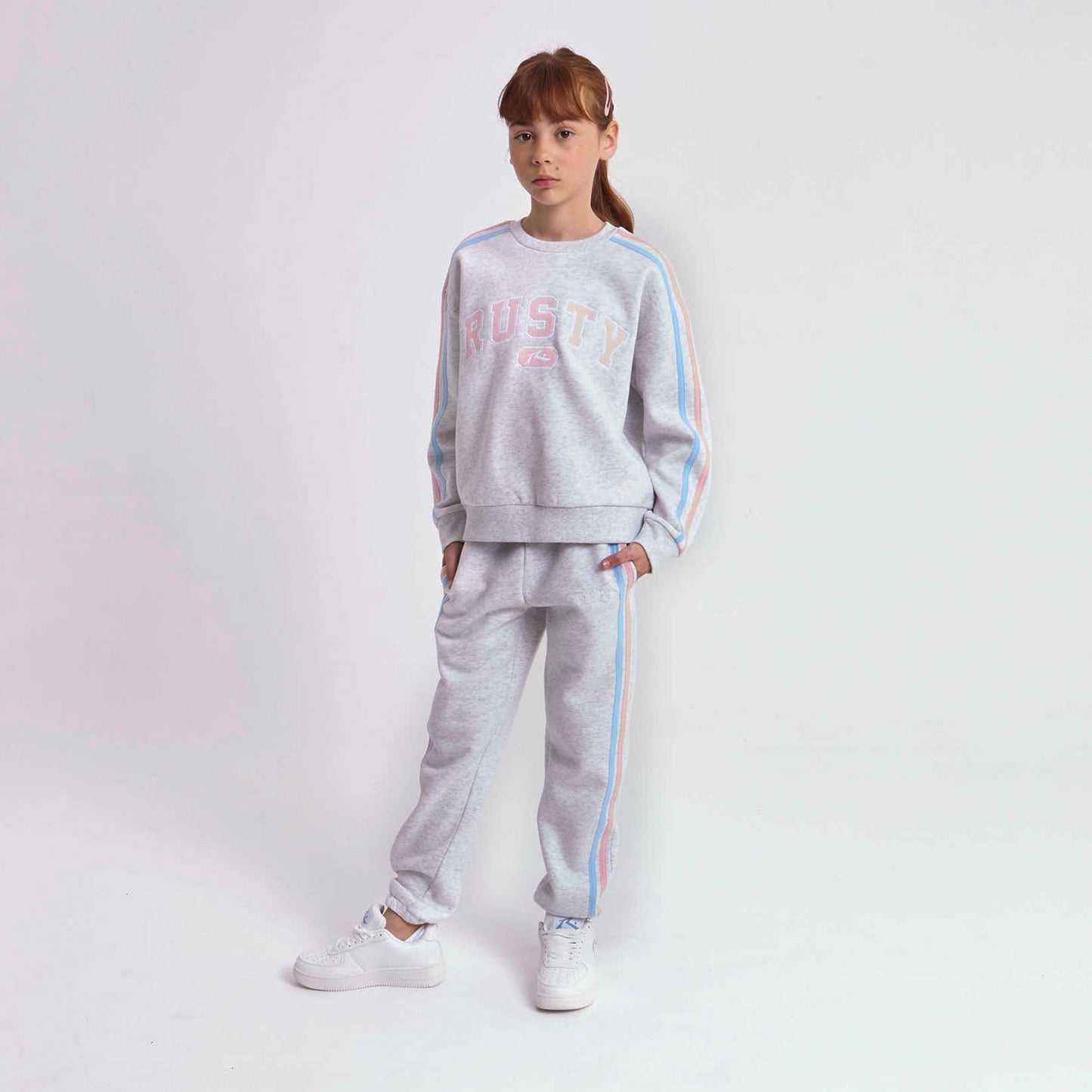 Jogging Rusty Girls Team Varsity Cuff Jogger Ecru Marle