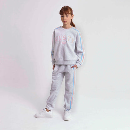 Jogging Rusty Girls Team Varsity Cuff Jogger Ecru Marle