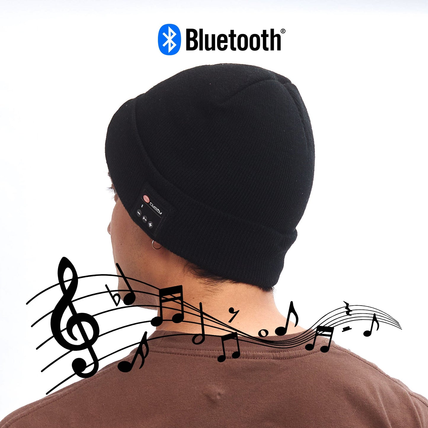 Gorro Lana Rusty Music Beanie Black