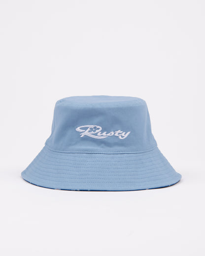 Piluso Rusty Summer Time Reversible Bucket Hat Girls* Yonder Blue