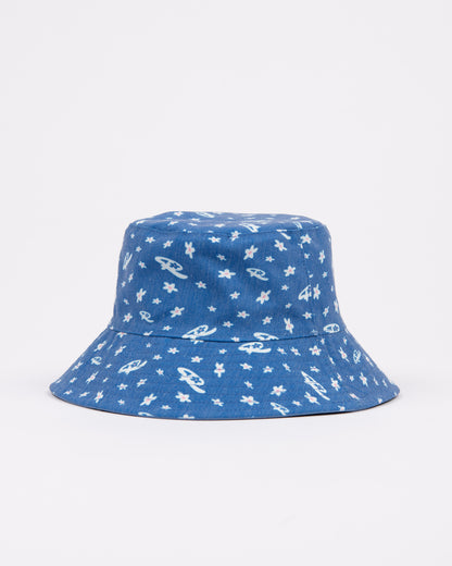 Piluso Rusty Summer Time Reversible Bucket Hat Girls* Yonder Blue