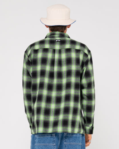 Camisa ML Rusty Neon Dreams Long Sleeve Shirt Lime Green