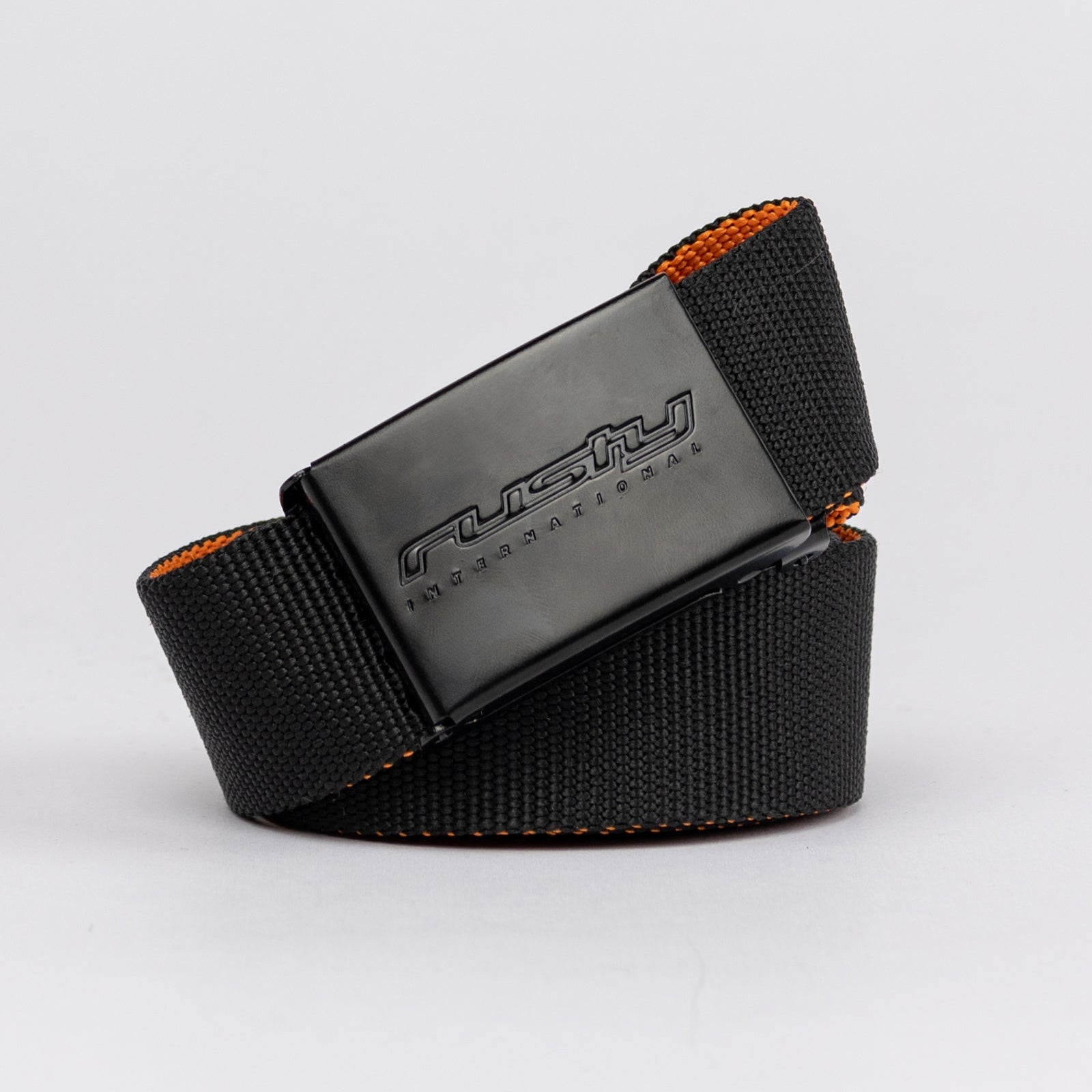 Cinturon Rusty Flip Daddy Belt Black/Persimmon Orange