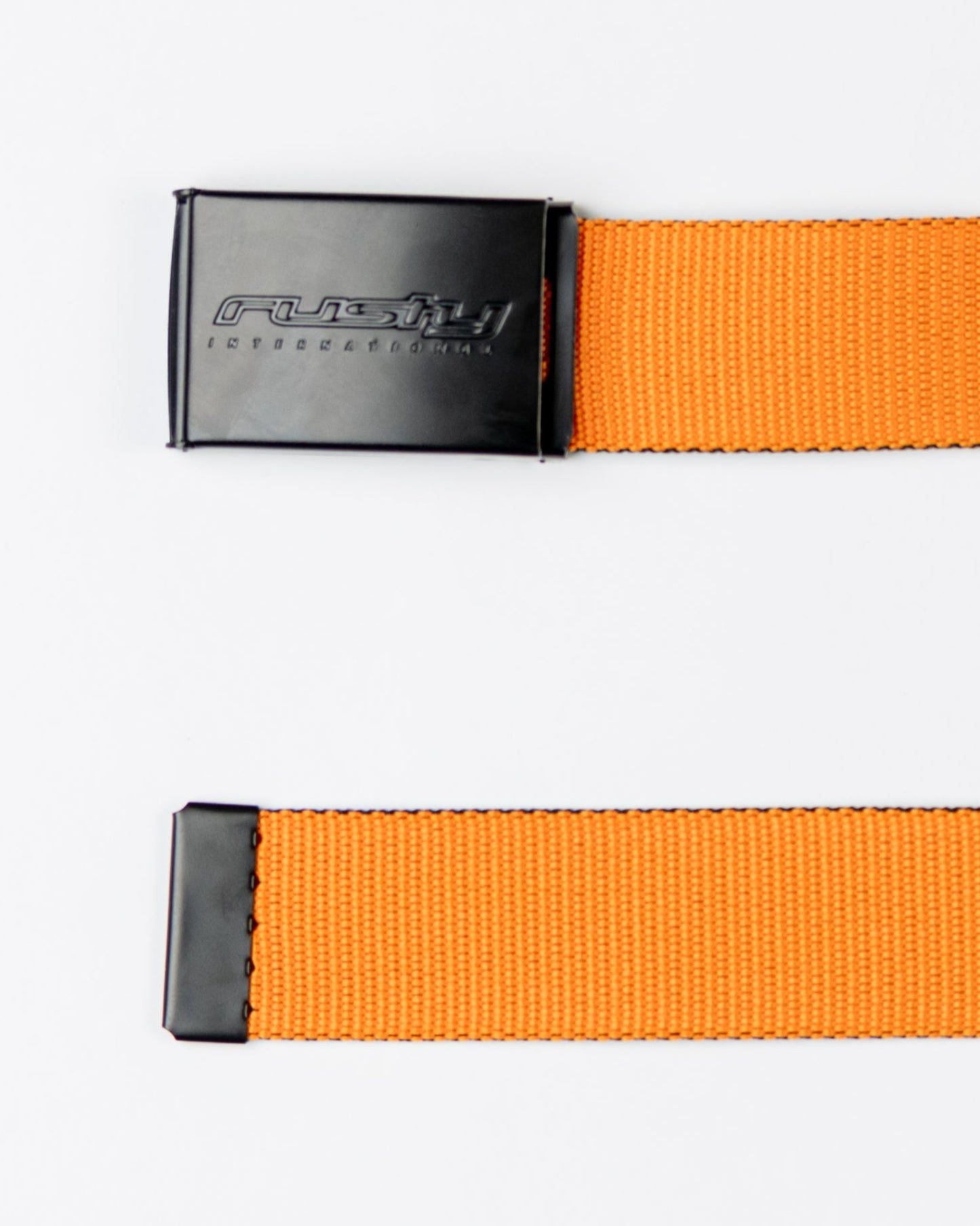 Cinturon Rusty Bright Side Webbing Belt Black/Persimmon Orange