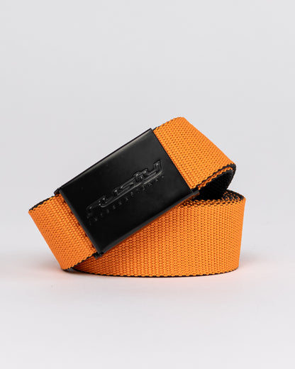 Cinturon Rusty Bright Side Webbing Belt Black/Persimmon Orange