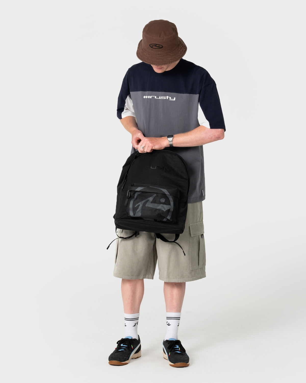 Mochila Rusty Overturn Backpack Black
