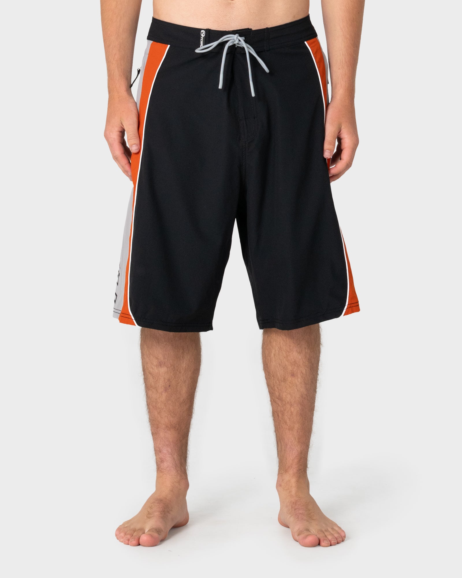 Boardshort Rusty Power-Wing Fixed Waist Boardshort Black