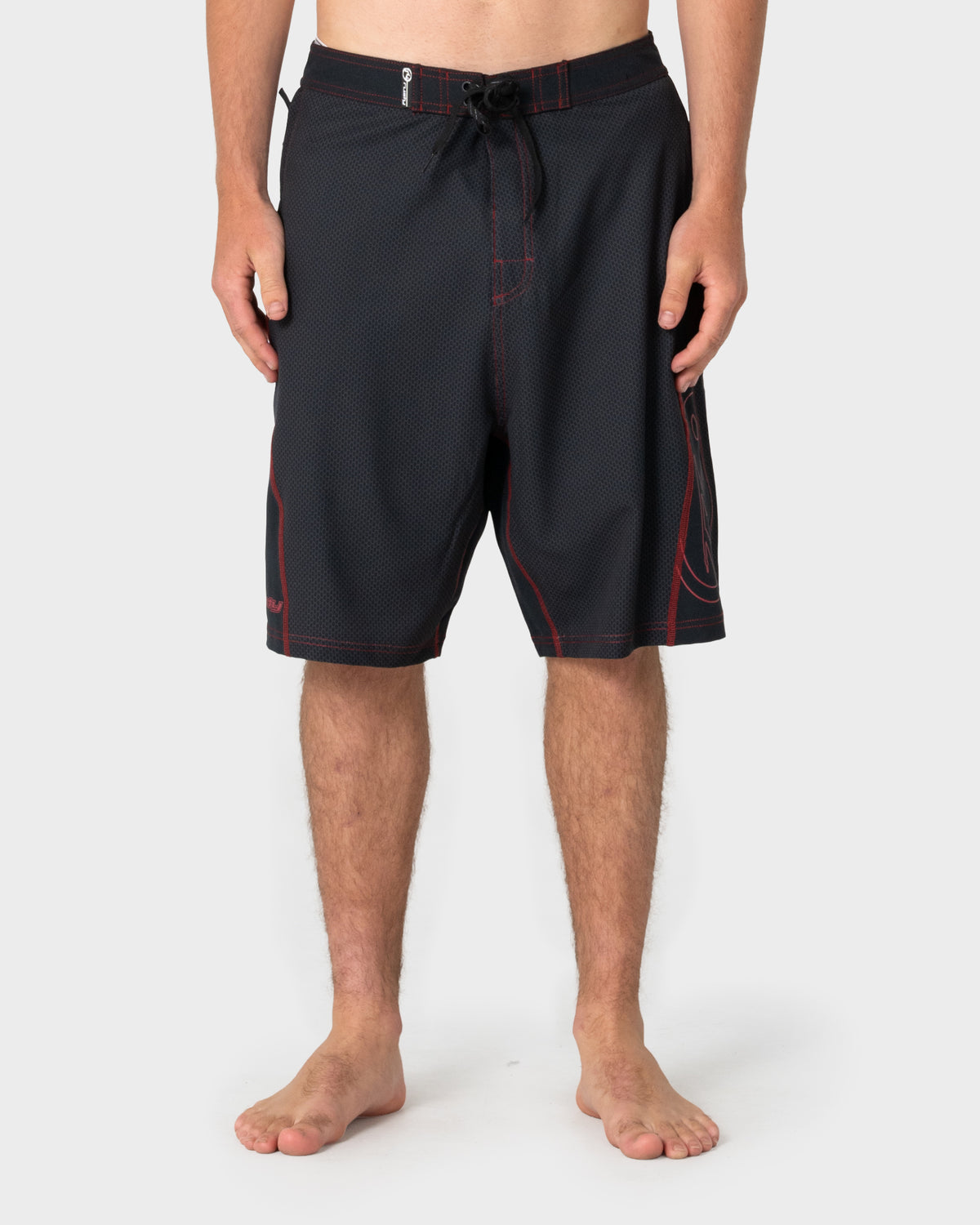 Boardshort Rusty Hydro-Surge Fixed Waist Boardshort Black 1