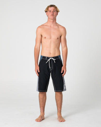 Boardshort Rusty Sandglass Fixed Waist Boardshort Black