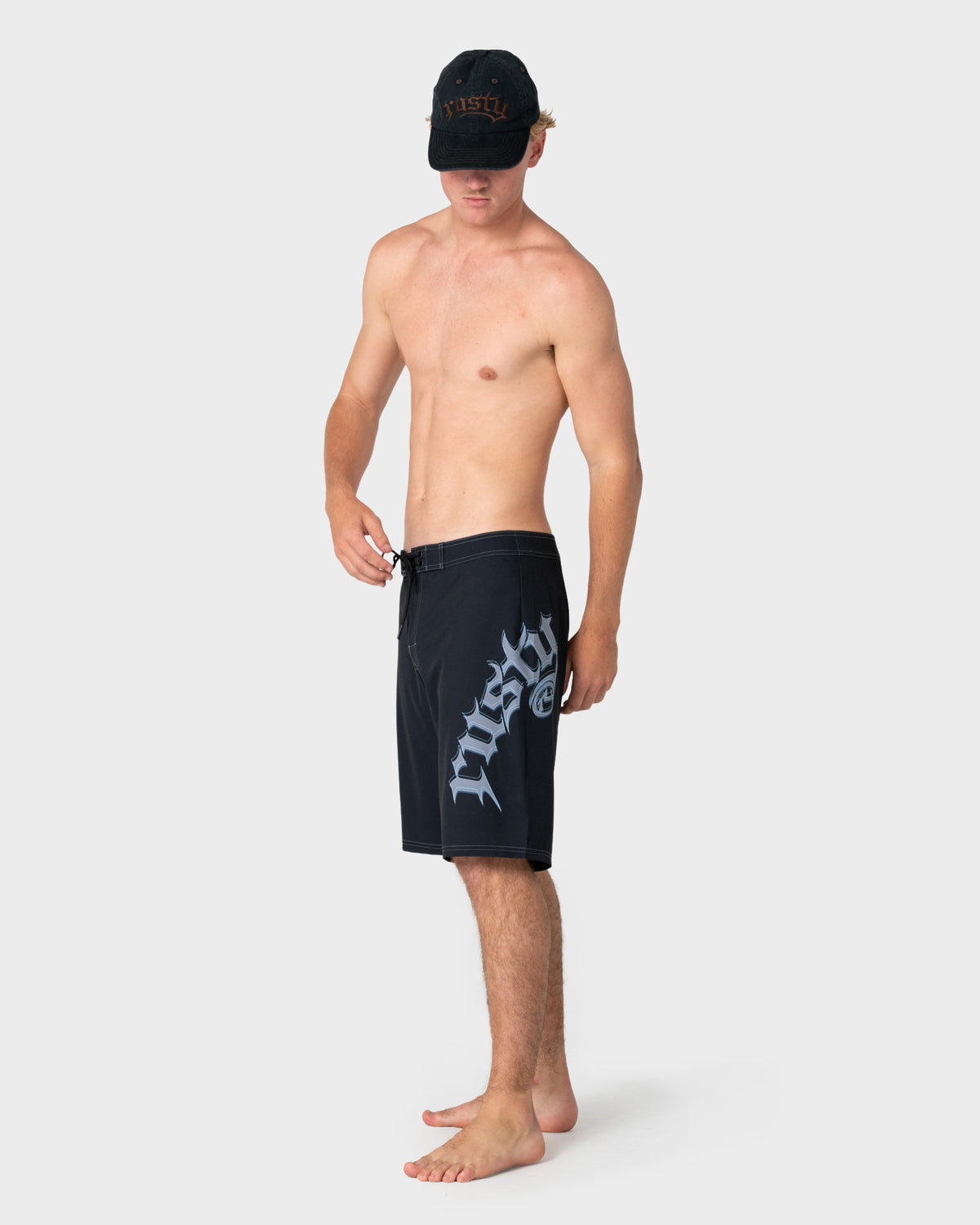 Boardshort Rusty Scream Fixed Waist Boardshort Black