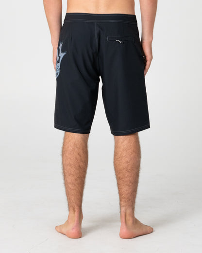 Boardshort Rusty Scream Fixed Waist Boardshort Black