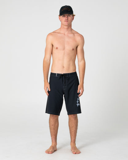 Boardshort Rusty Scream Fixed Waist Boardshort Black