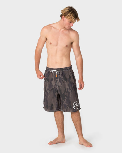 Boardshort Rusty Rambo Elastic Waist Boardshort Camo