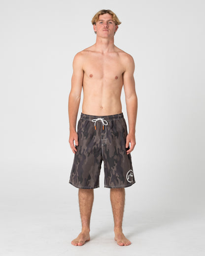 Boardshort Rusty Rambo Elastic Waist Boardshort Camo