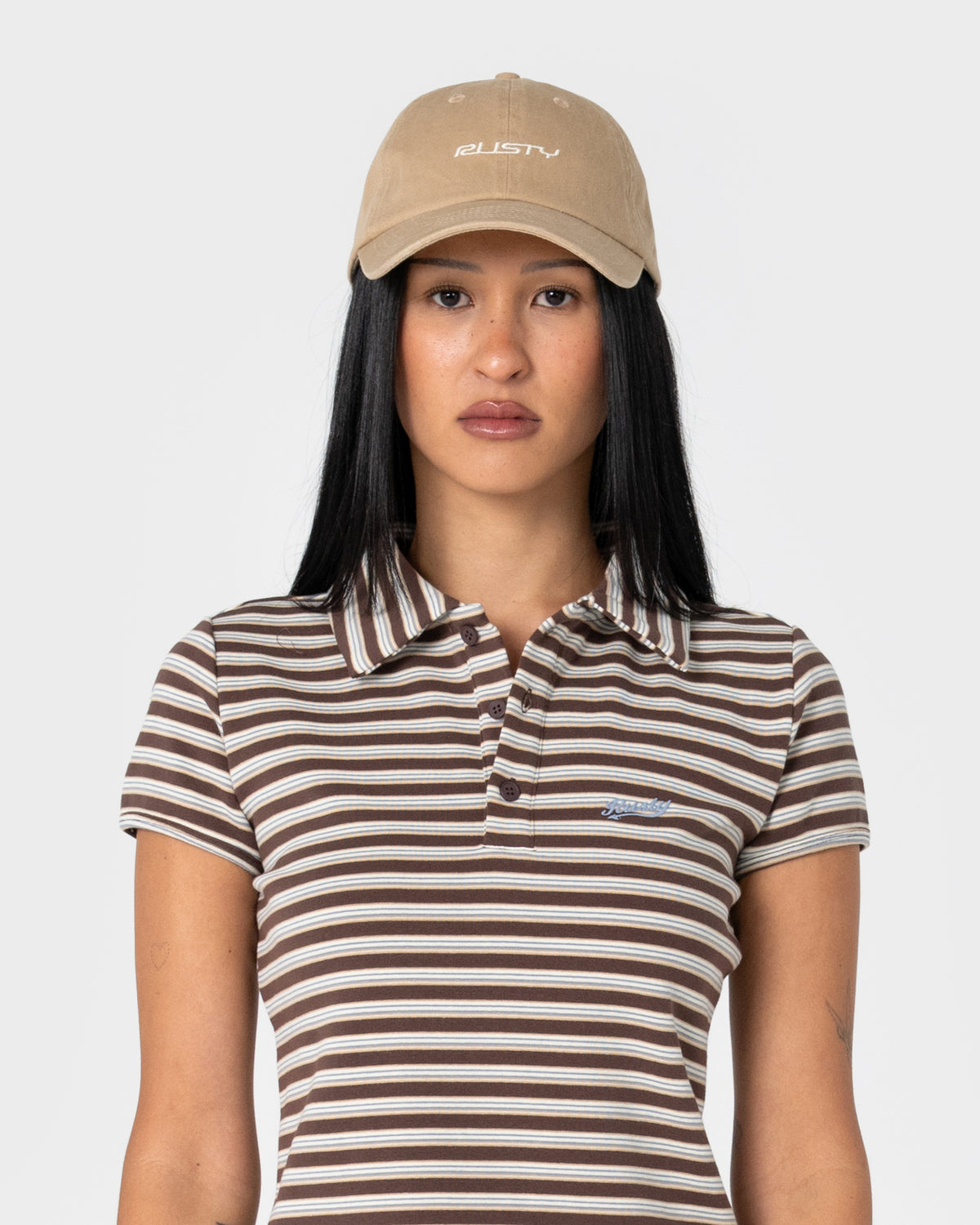 Gorra Rusty Crush 6 Panel Cap Light Khaki