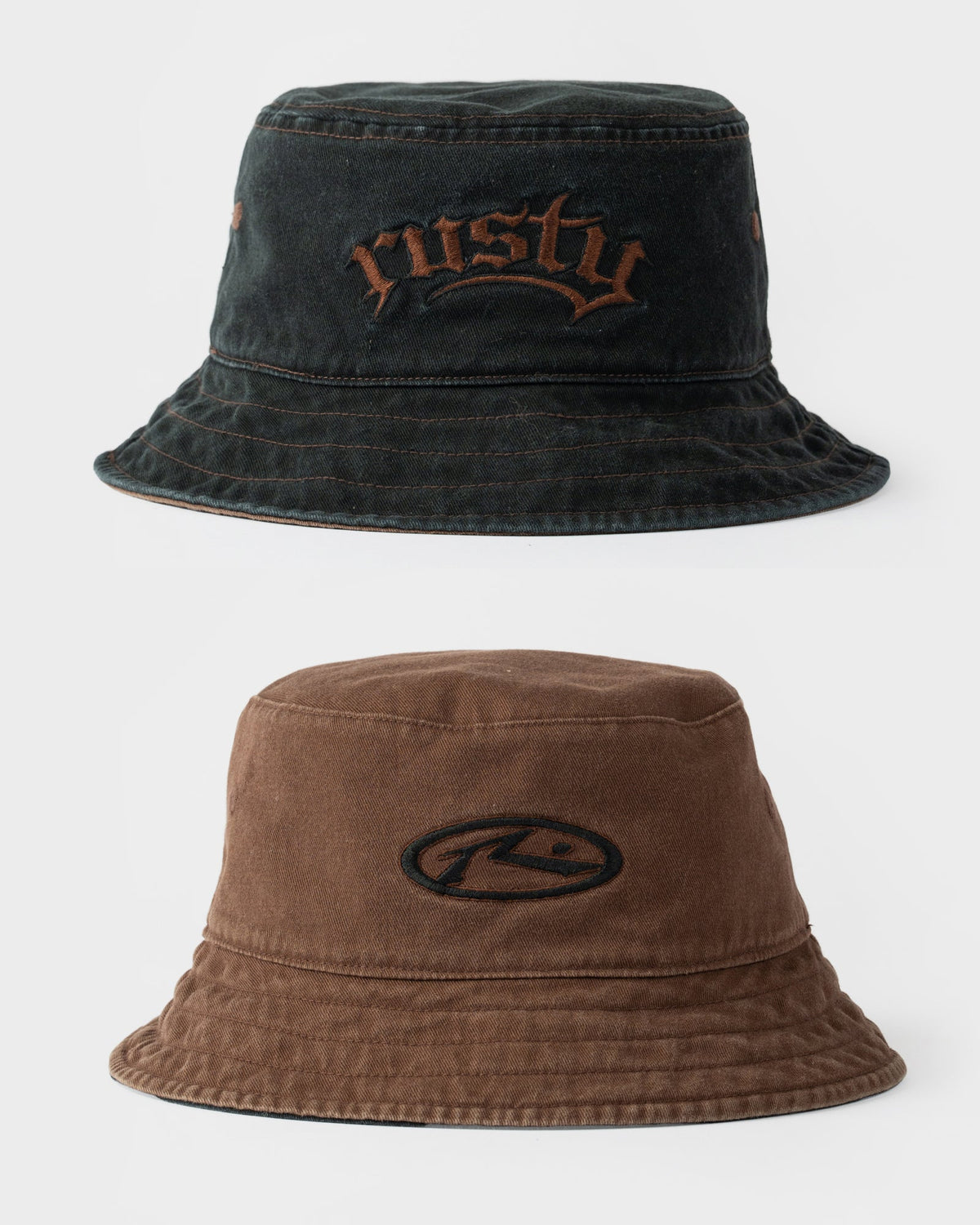 Piluso Rusty Scream Reversible Bucket Hat Black