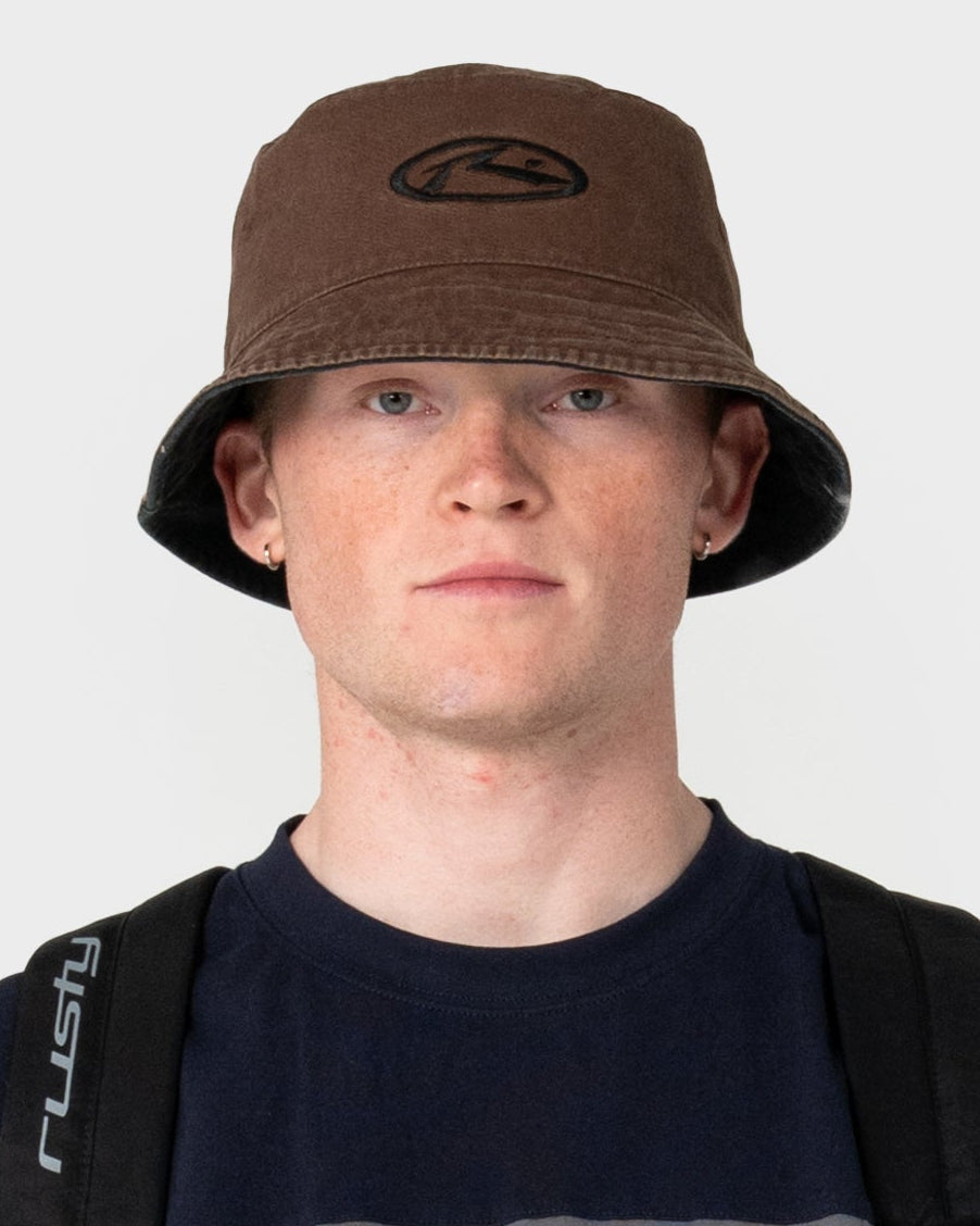 Piluso Rusty Scream Reversible Bucket Hat Black