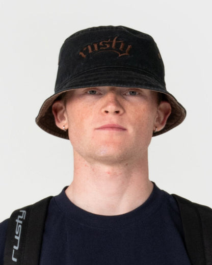 Piluso Rusty Scream Reversible Bucket Hat Black