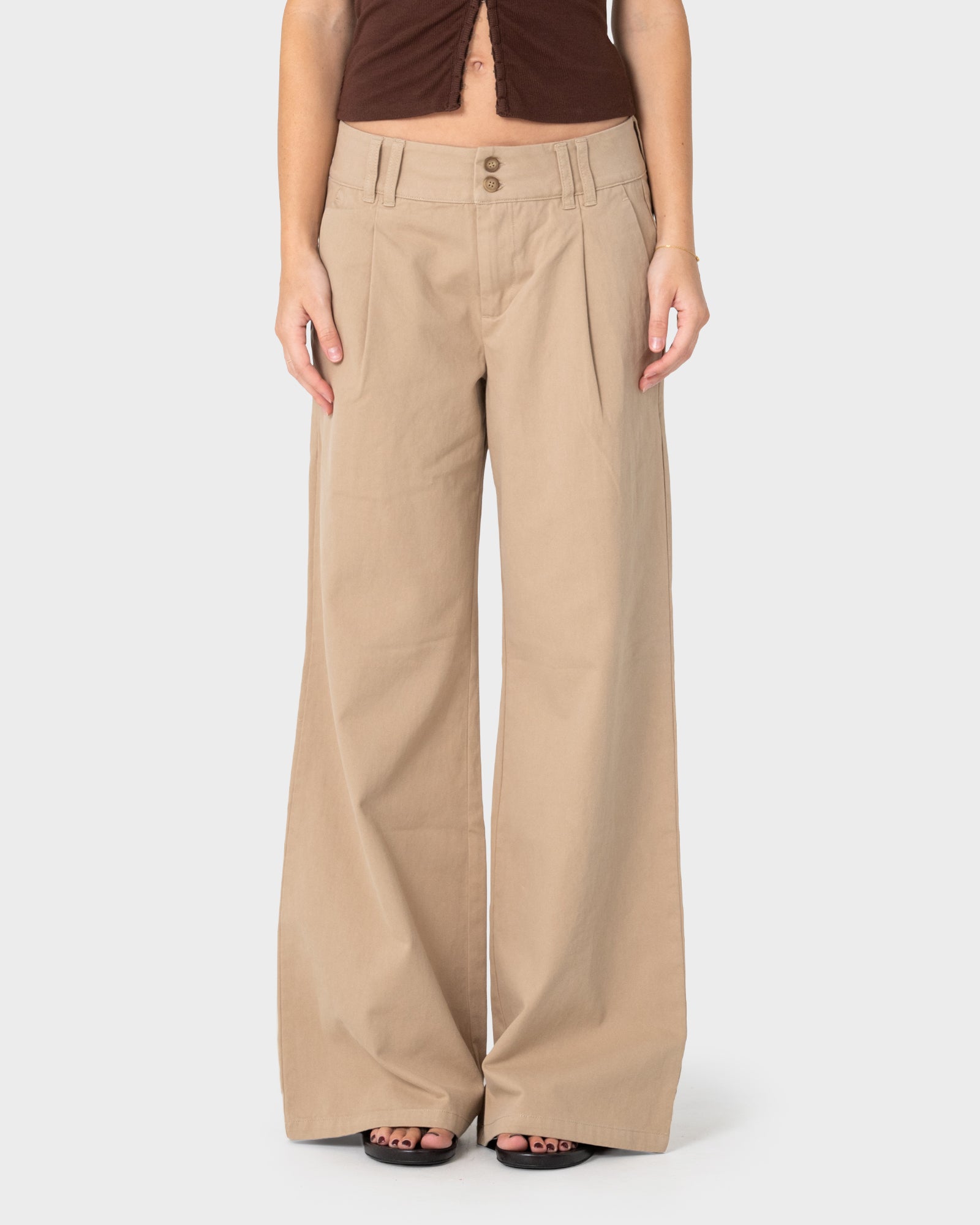 Pantalon Rusty Beverley Low Rise Pant Abbey Stone