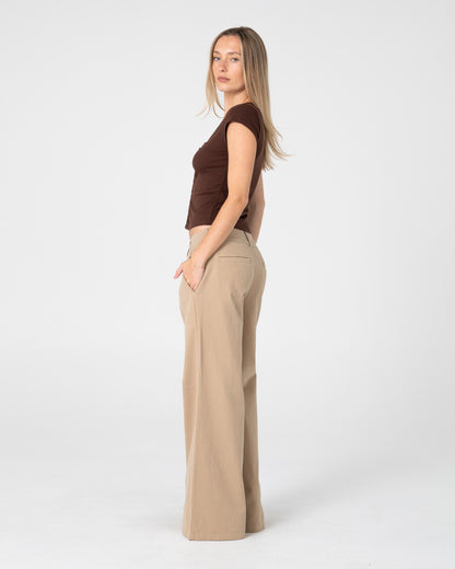 Pantalon Rusty Beverley Low Rise Pant Abbey Stone