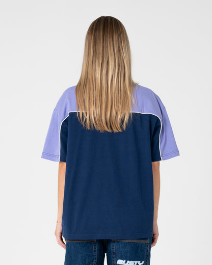 Remera Mc Rusty Archived Ops Oversize Short Sleeve Tee Navy/Mulberry Purple