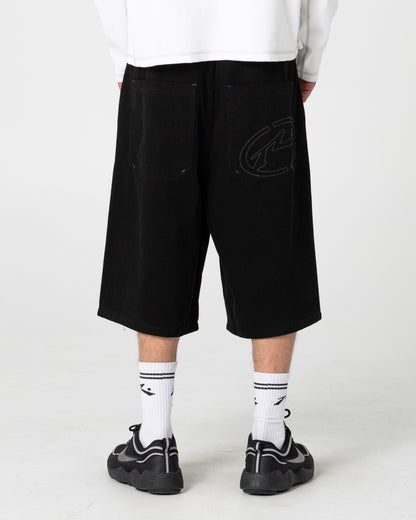 Bermuda Rusty Enigma Pleated Short Black
