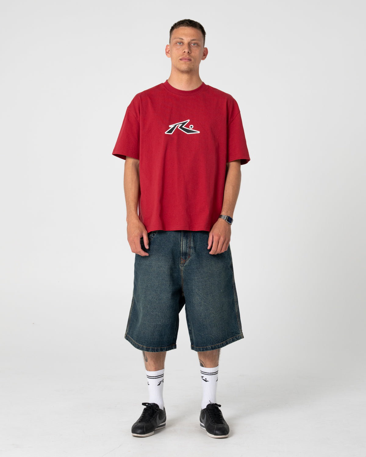 Short Rusty Yowie 2.0 Wide Baggy Jort Dark N Dirty