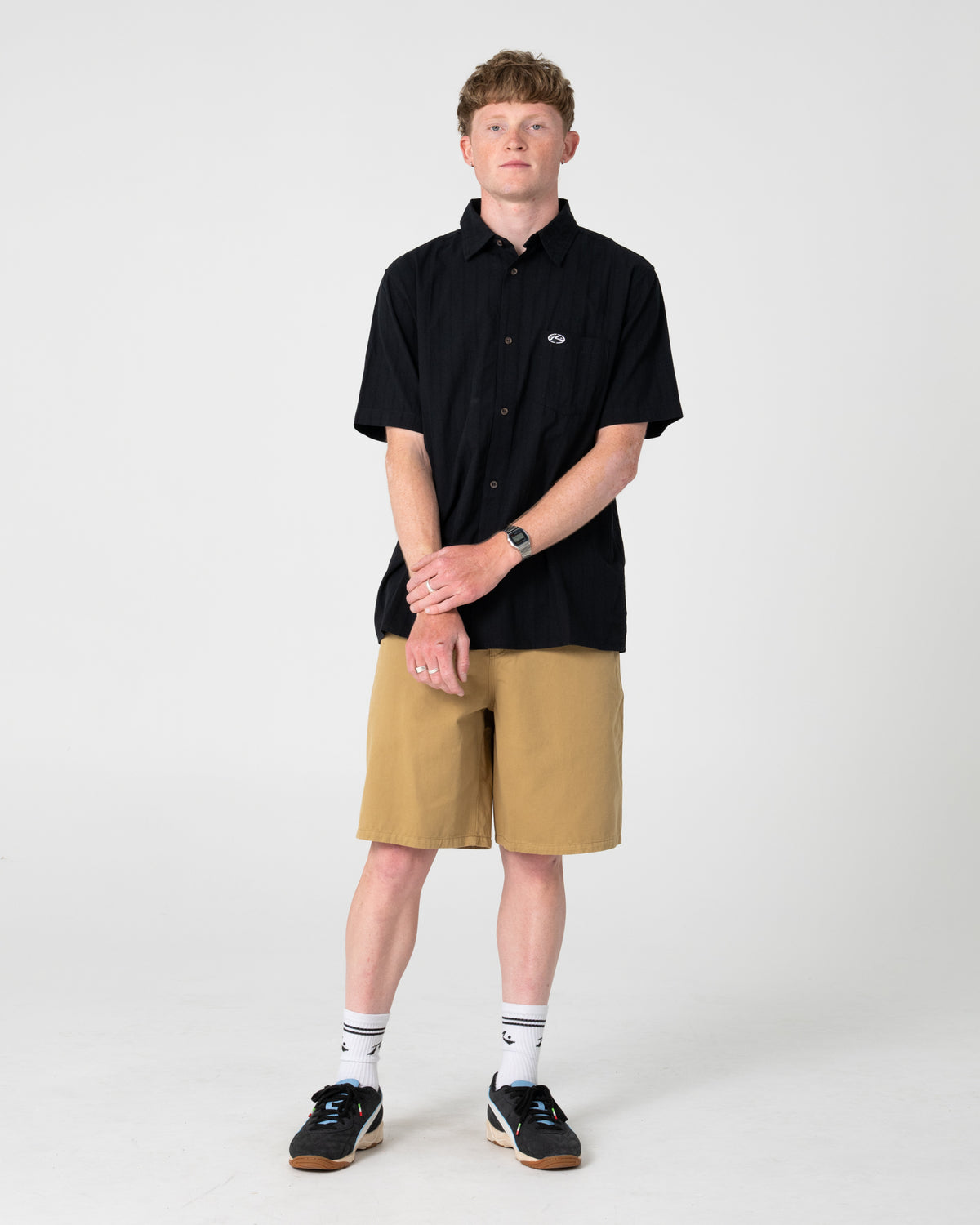 Camisa Mc Rusty Datsun Classic Short Sleeve Shirt Black