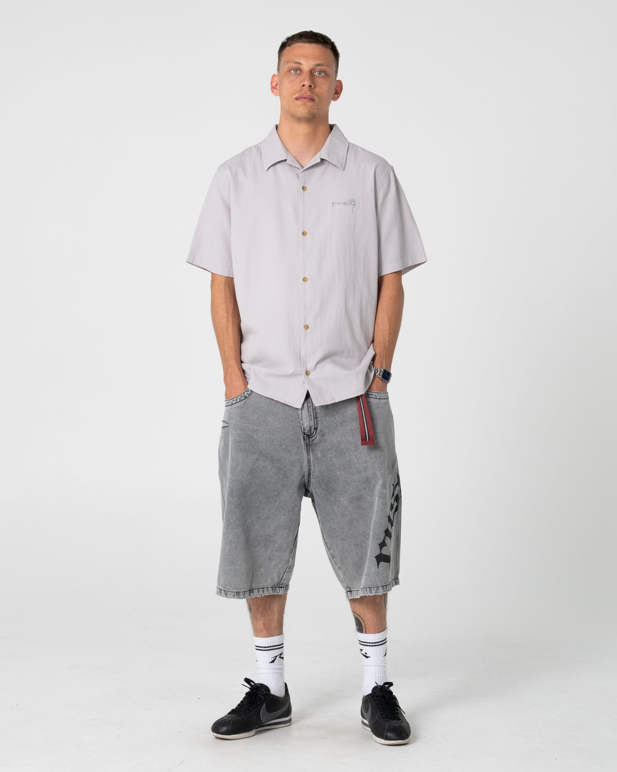 Camisa Mc Rusty Diego Short Sleeve Shirt Ultimate Grey