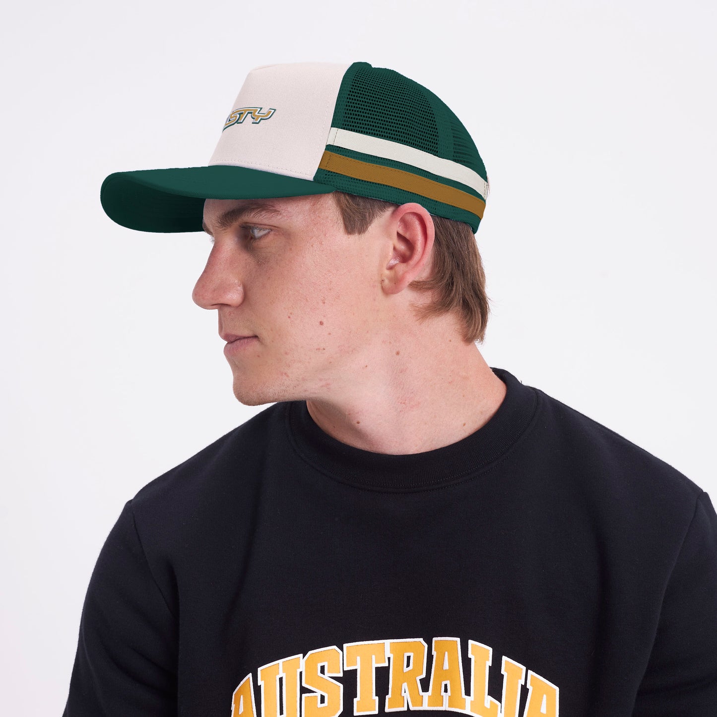Gorra Rusty Salvation Trucker Cap Green Bug