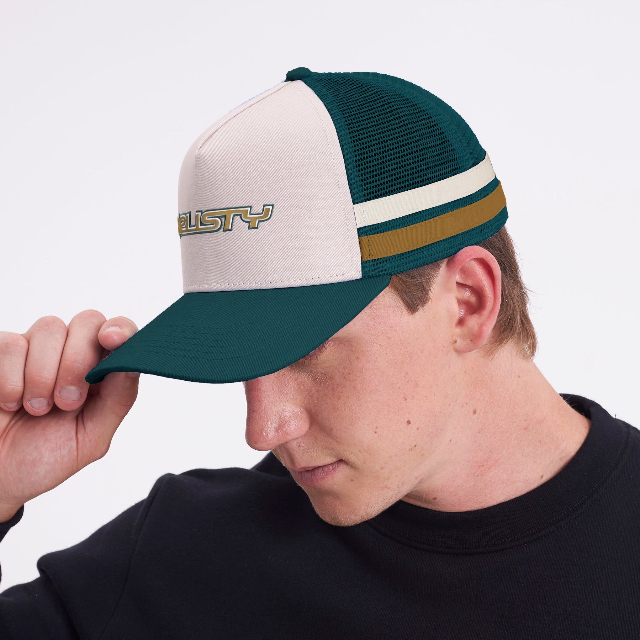 Gorra Rusty Salvation Trucker Cap Green Bug