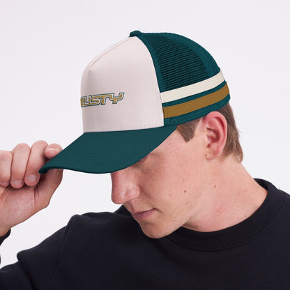 Gorra Rusty Salvation Trucker Cap Green Bug