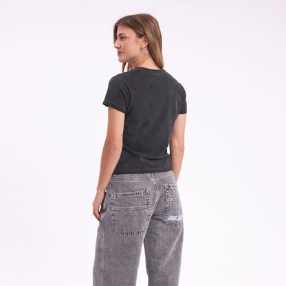Remera Mc Rusty Scrappy Relaxed Mini Tee Ld Washed Black
