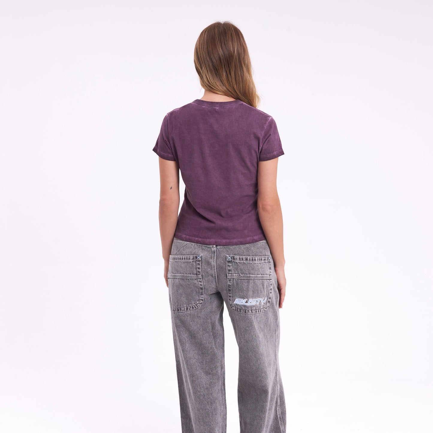 Remera Mc Rusty Scrappy Relaxed Mini Tee Ld Burgundy