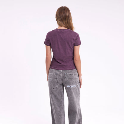Remera Mc Rusty Scrappy Relaxed Mini Tee Ld Burgundy