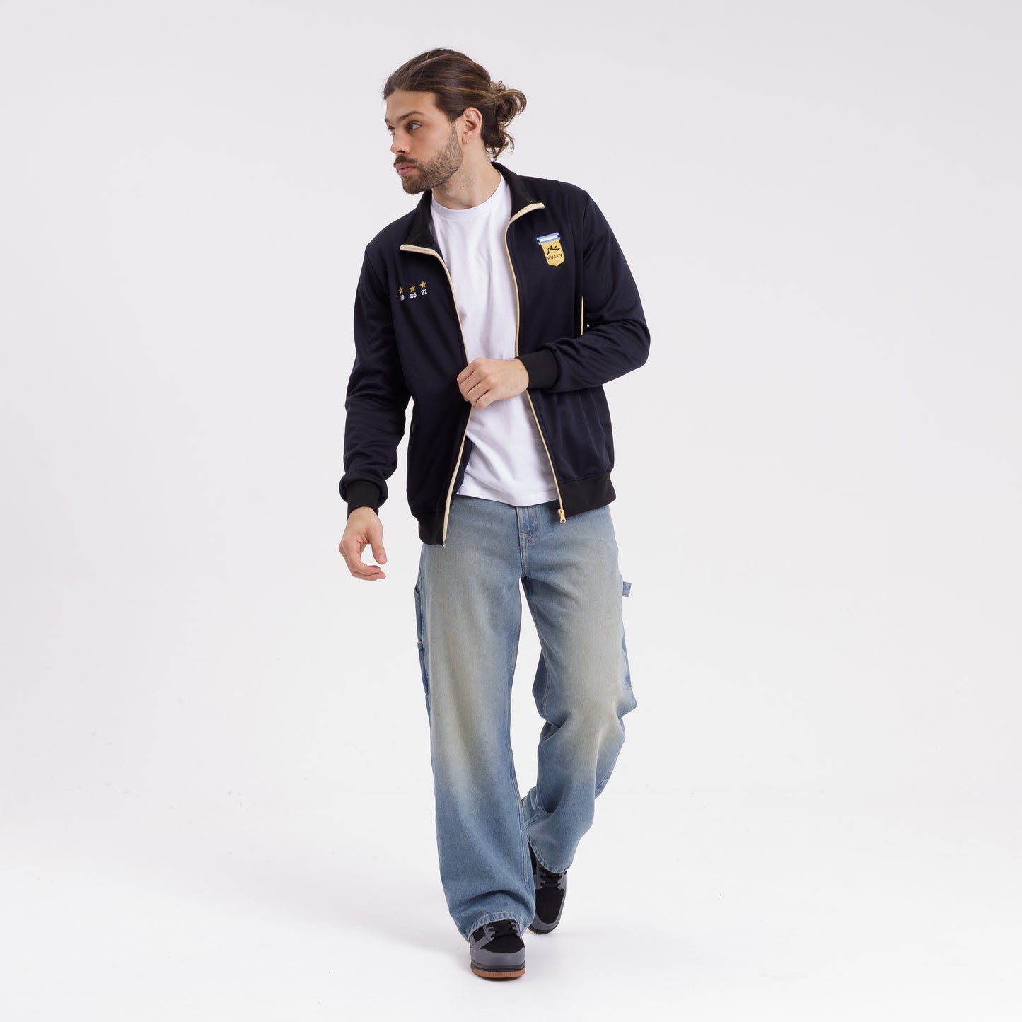 Campera Canguro Rusty Sean Eternos Zh Negro