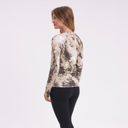 Remera Térmica Rusty Sense Base Layer Top Ld Camo