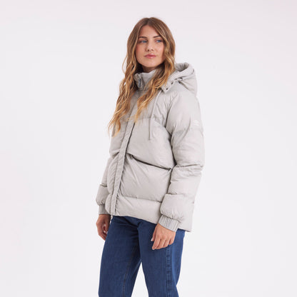 Campera Abrigo Rusty Shallow Puffer Coat Ld Mirage Gray