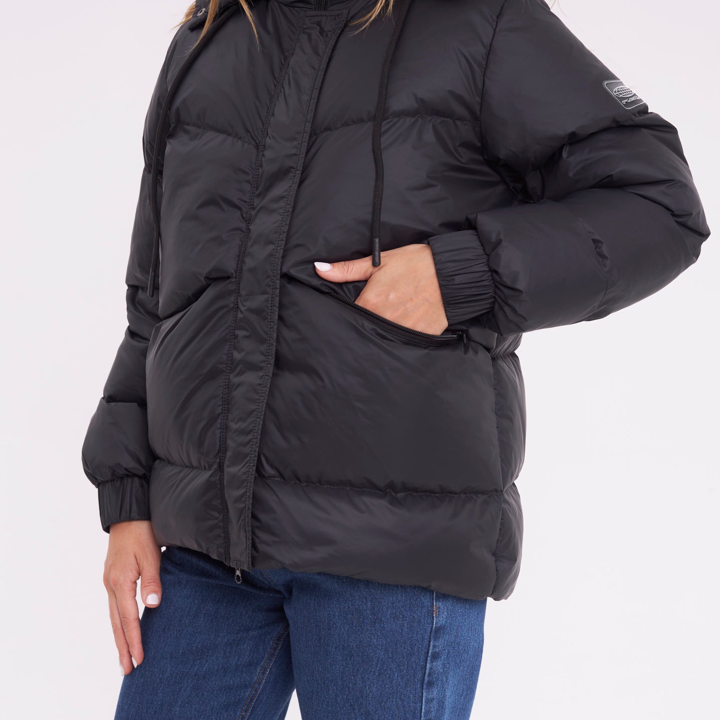 Campera Abrigo Rusty Shallow Puffer Coat Ld Black