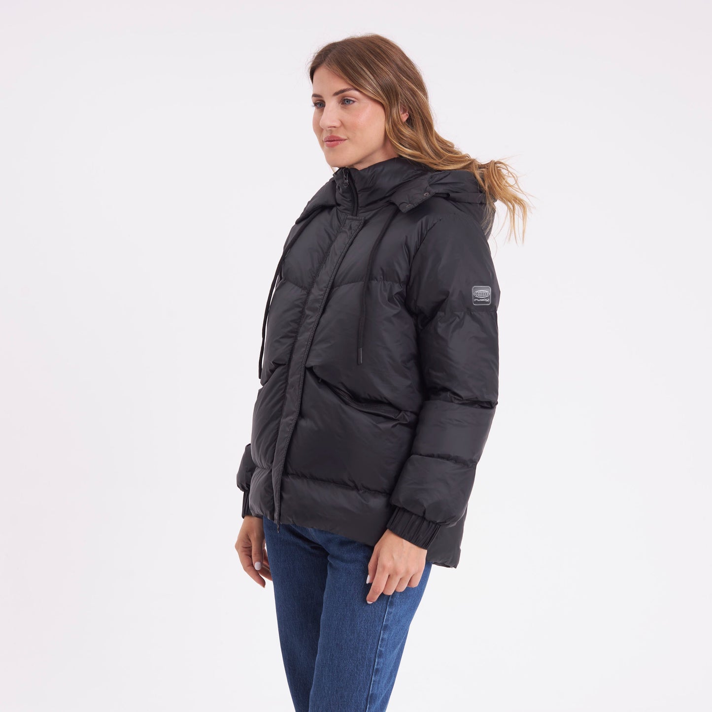 Campera Abrigo Rusty Shallow Puffer Coat Ld Black