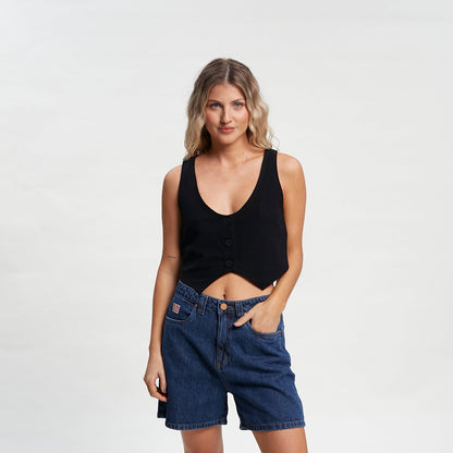 Chaleco Rusty Sicily Vest Black
