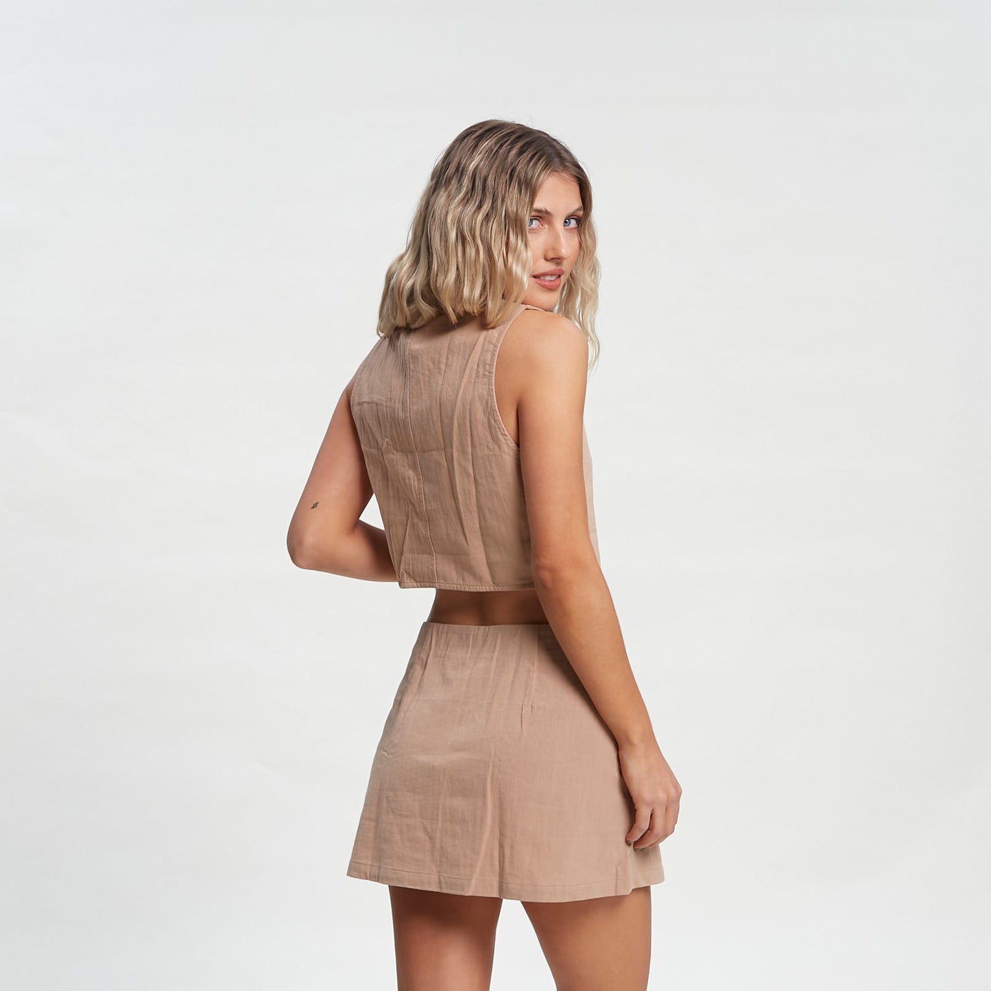 Chaleco Rusty Sicily Vest Oatmilk