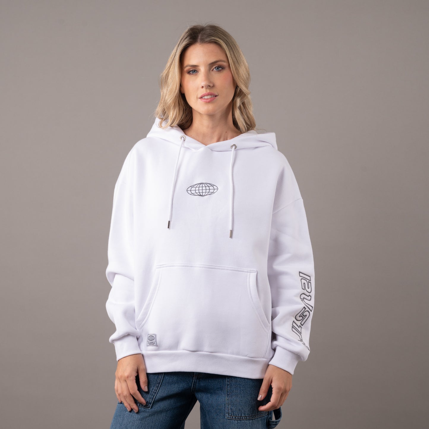 Canguro Rusty Sketch Oversize Hood Ld Off White