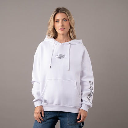 Canguro Rusty Sketch Oversize Hood Ld Off White